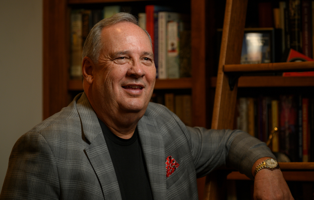 JohnAddisonleaningonladder