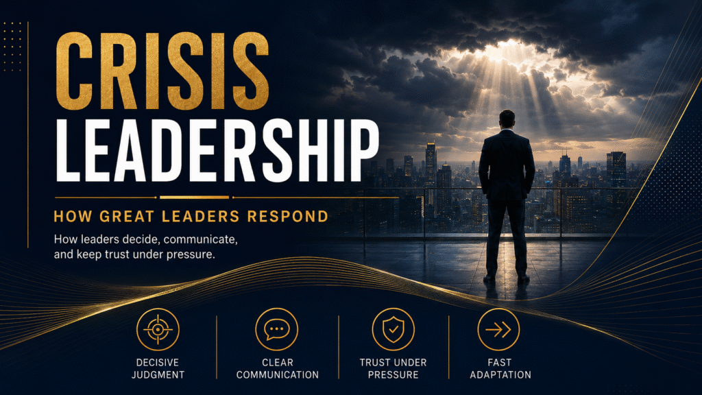 Crisis Leadership: How Great Leaders Respond 1 crisis leadership